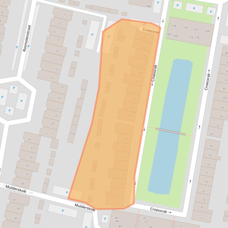 Kaart van postcodegebied 3833KN.