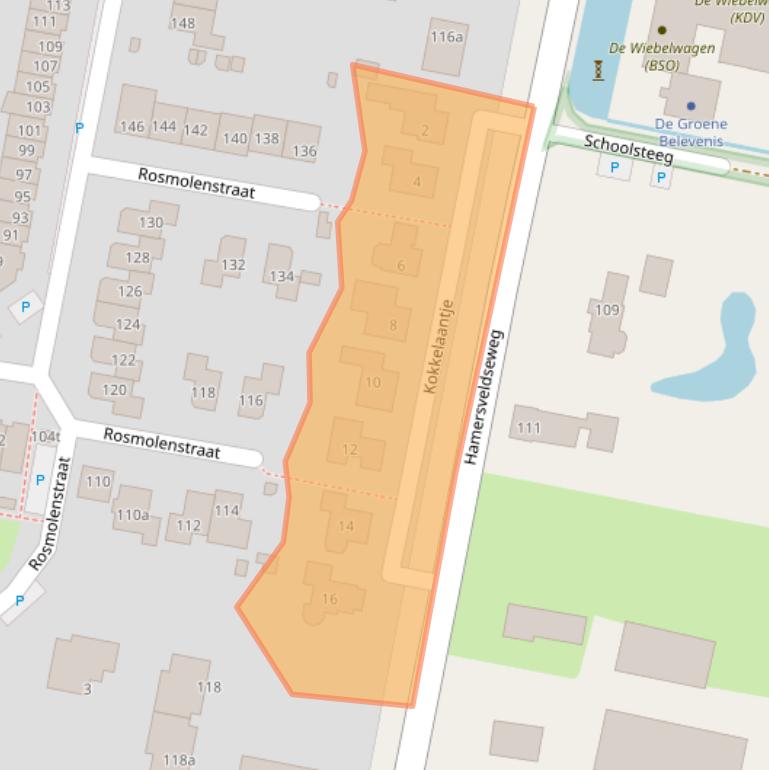 Kaart van postcodegebied 3833KS.