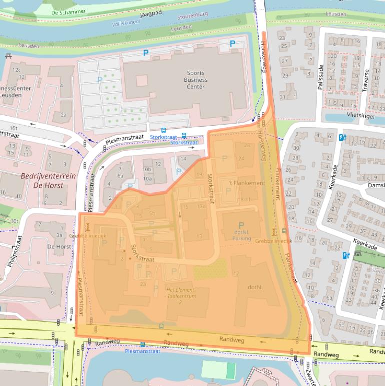 Kaart van postcodegebied 3833LB.