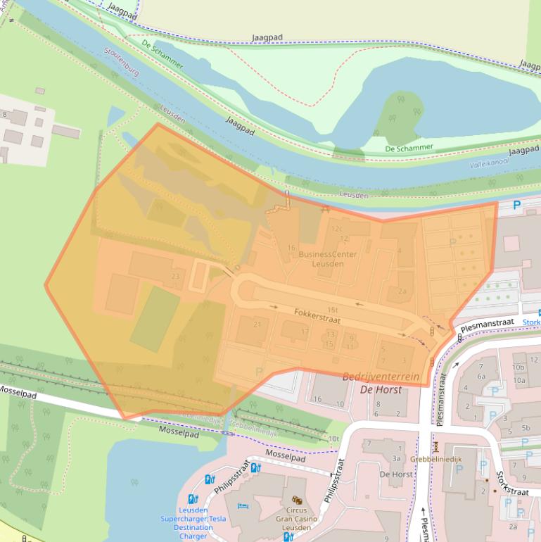 Kaart van postcodegebied 3833LD.
