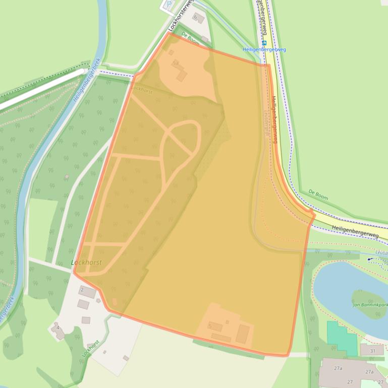 Kaart van postcodegebied 3833RA.