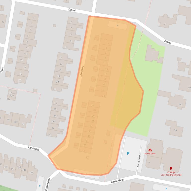 Kaart van postcodegebied 3833VA.