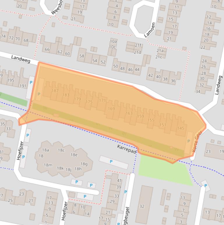 Kaart van postcodegebied 3833VE.