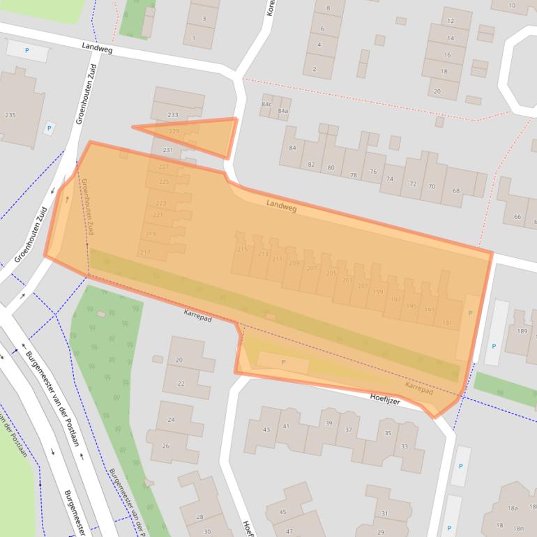 Kaart van postcodegebied 3833VG.