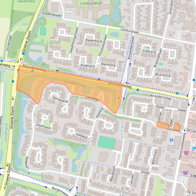 Kaart van postcodegebied 3833VK.