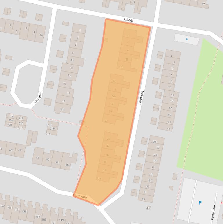 Kaart van postcodegebied 3833VL.