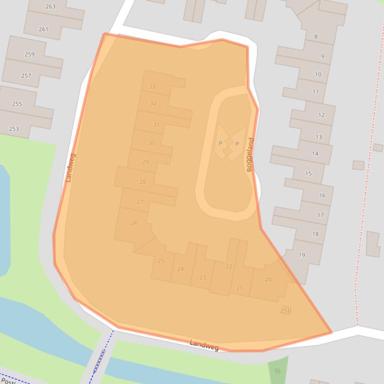 Kaart van postcodegebied 3833VP.