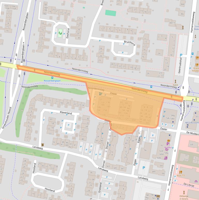 Kaart van postcodegebied 3833VW.
