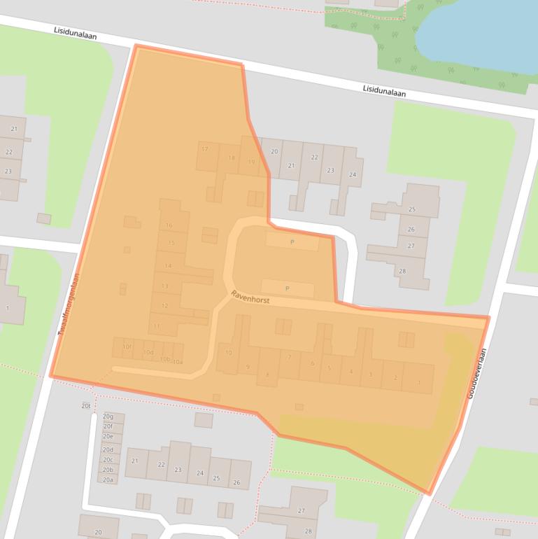 Kaart van postcodegebied 3833WC.