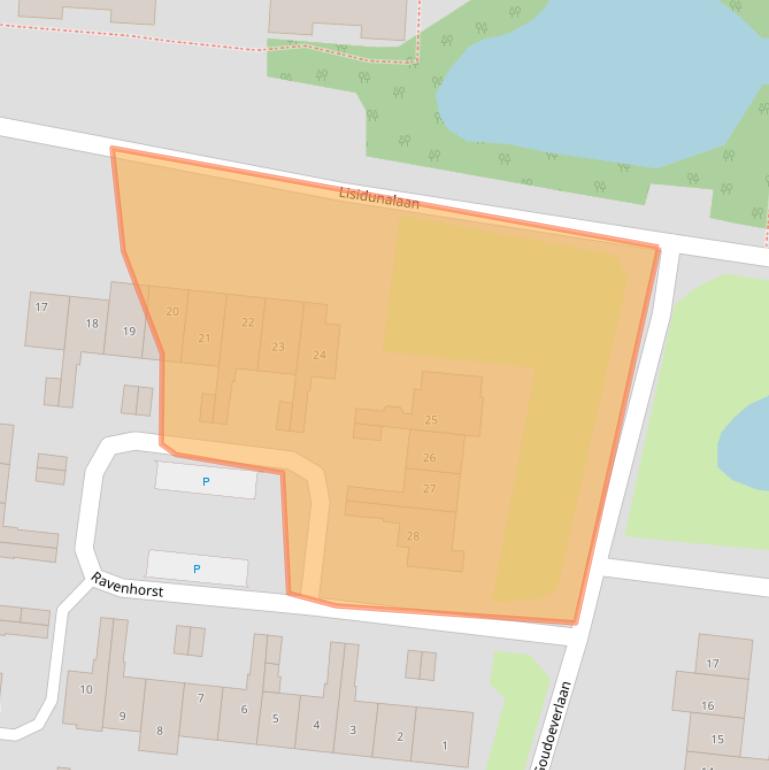 Kaart van postcodegebied 3833WD.