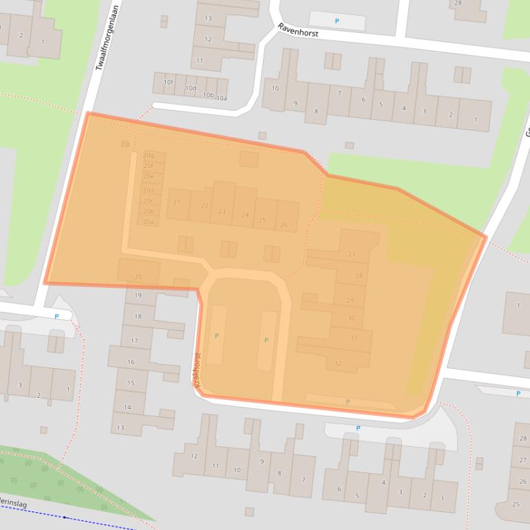 Kaart van postcodegebied 3833WL.