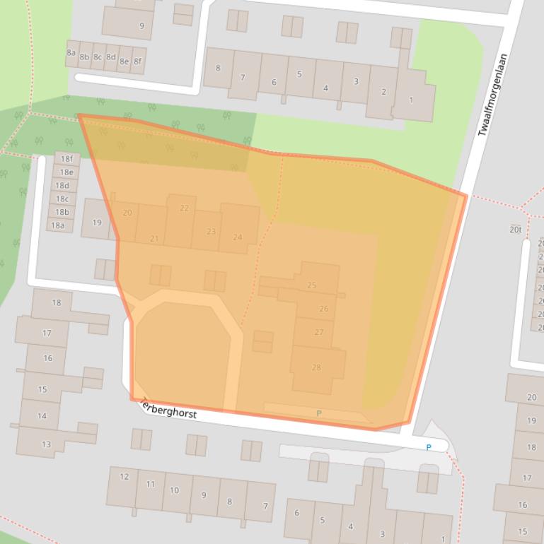 Kaart van postcodegebied 3833WP.