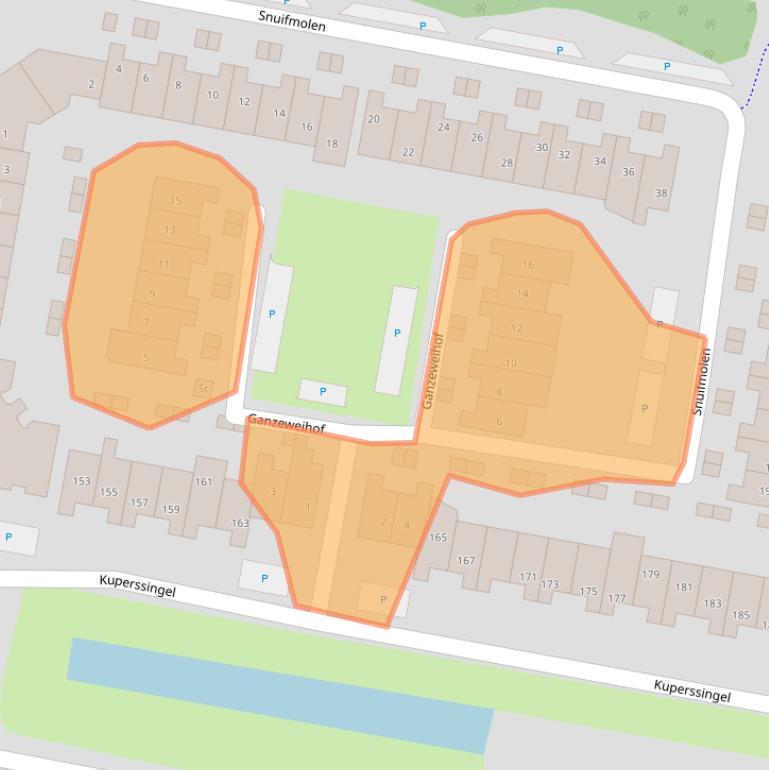 Kaart van postcodegebied 3833ZA.