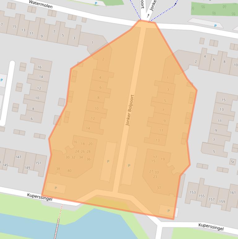 Kaart van postcodegebied 3833ZB.