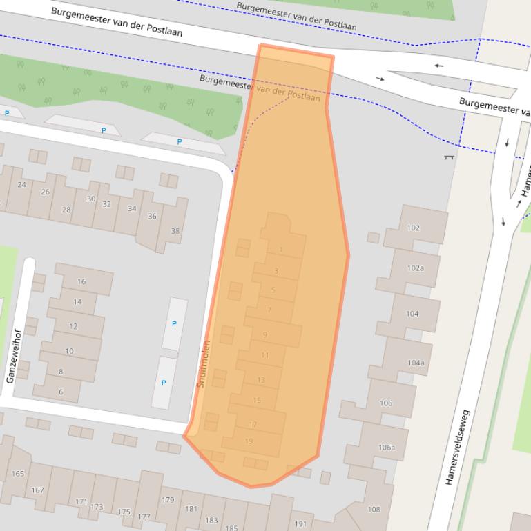 Kaart van postcodegebied 3833ZC.