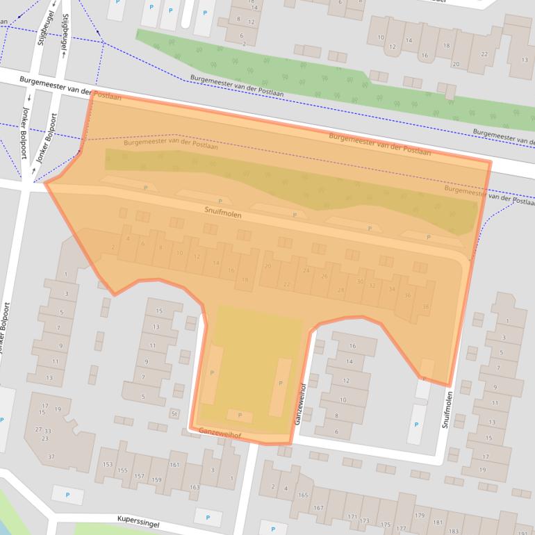 Kaart van postcodegebied 3833ZD.