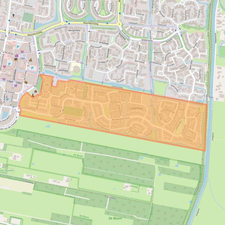 Kaart van postcodegebied 3834.