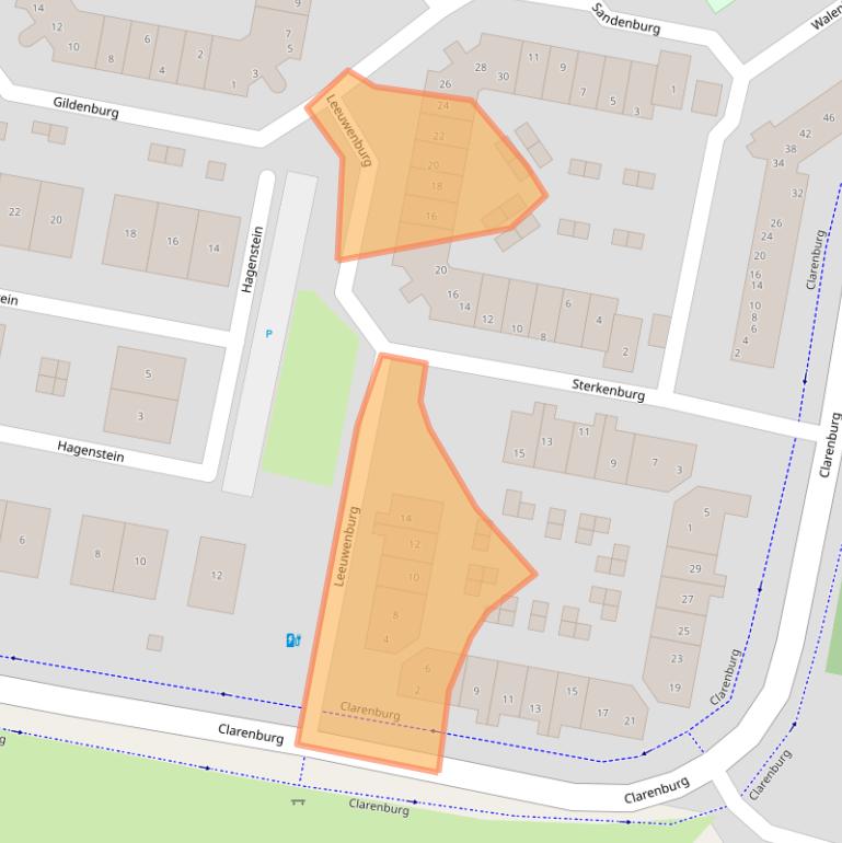 Kaart van postcodegebied 3834AB.