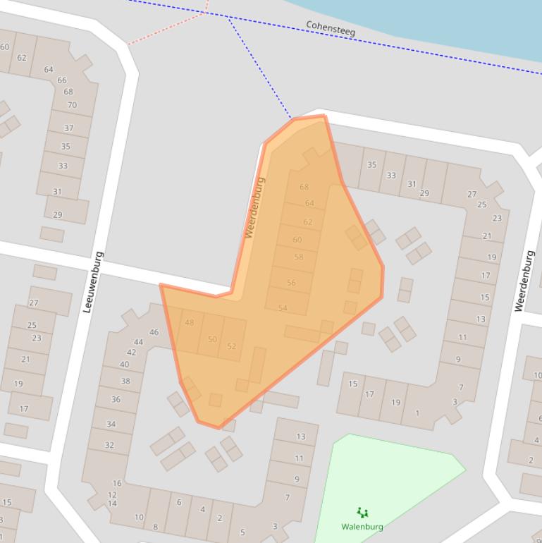 Kaart van postcodegebied 3834AD.