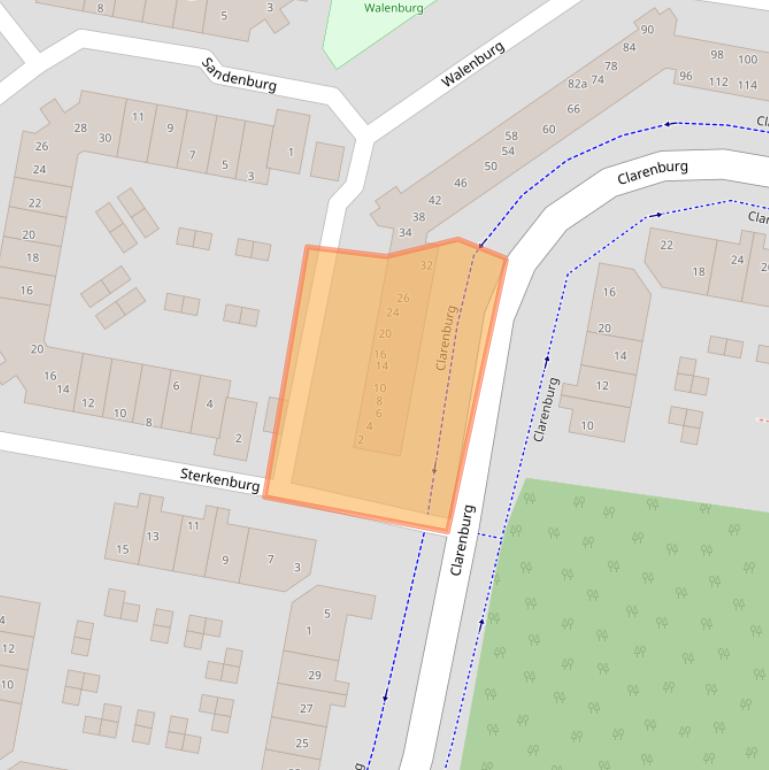 Kaart van postcodegebied 3834AL.