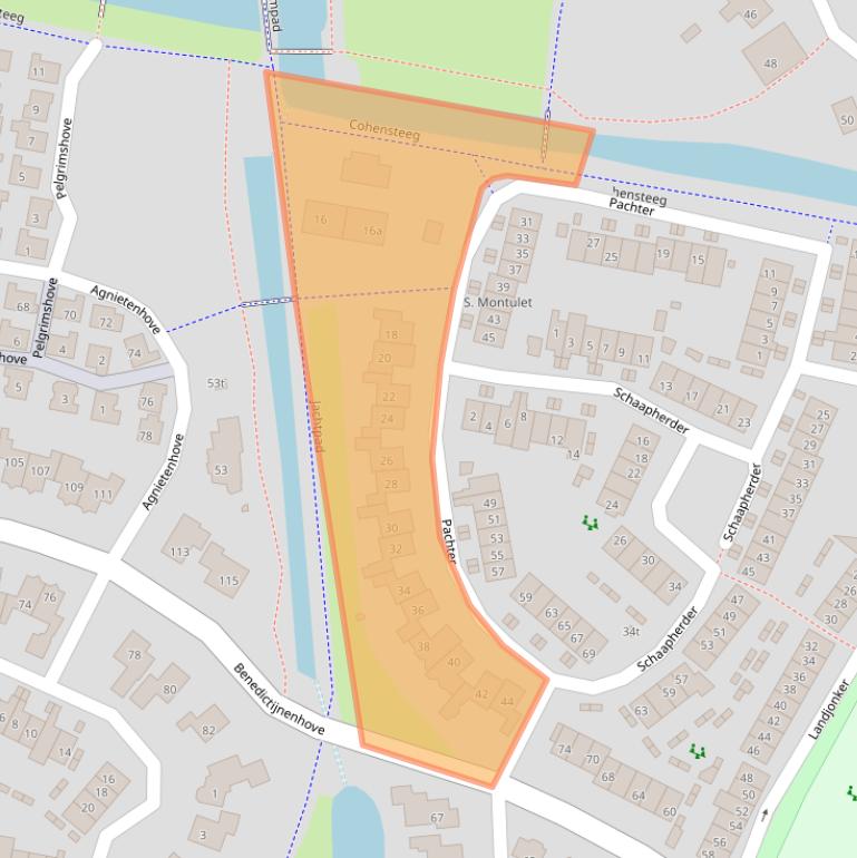 Kaart van postcodegebied 3834CE.