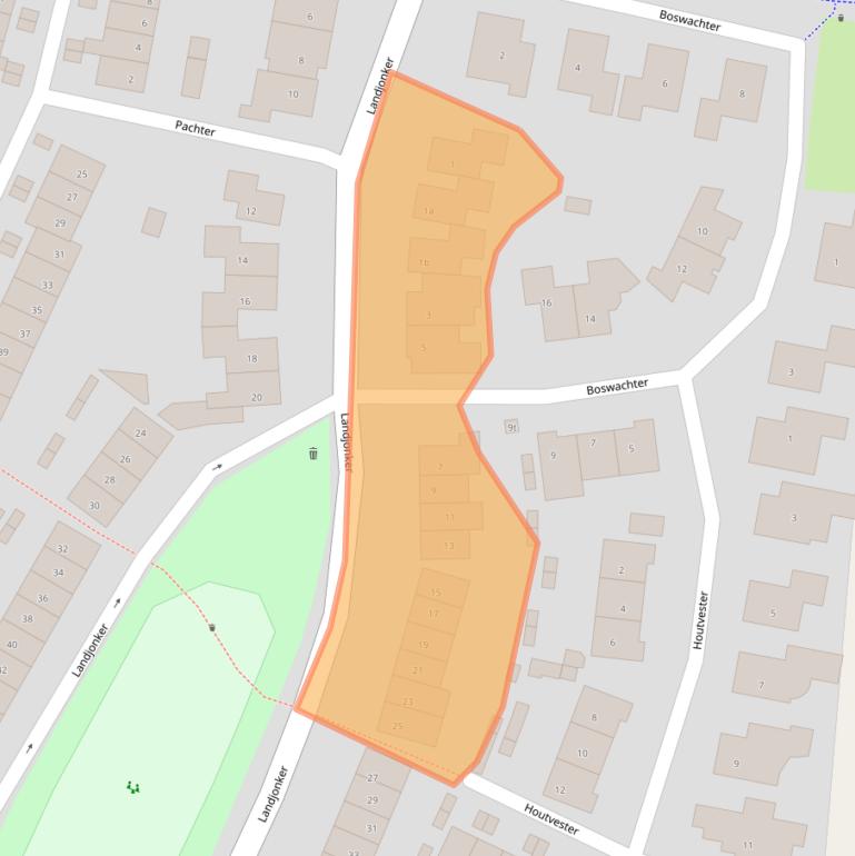 Kaart van postcodegebied 3834CL.