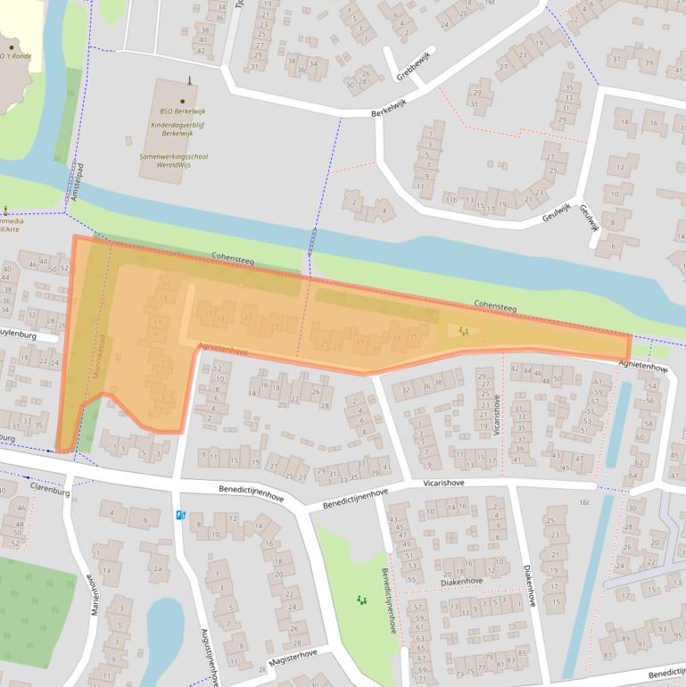 Kaart van postcodegebied 3834XA.