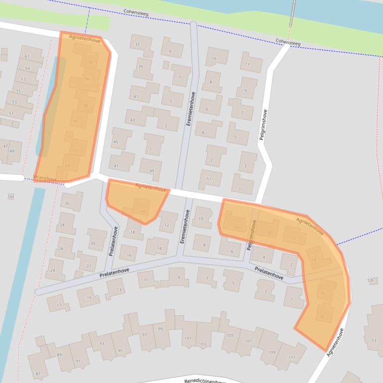 Kaart van postcodegebied 3834XE.