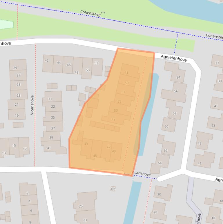 Kaart van postcodegebied 3834XJ.