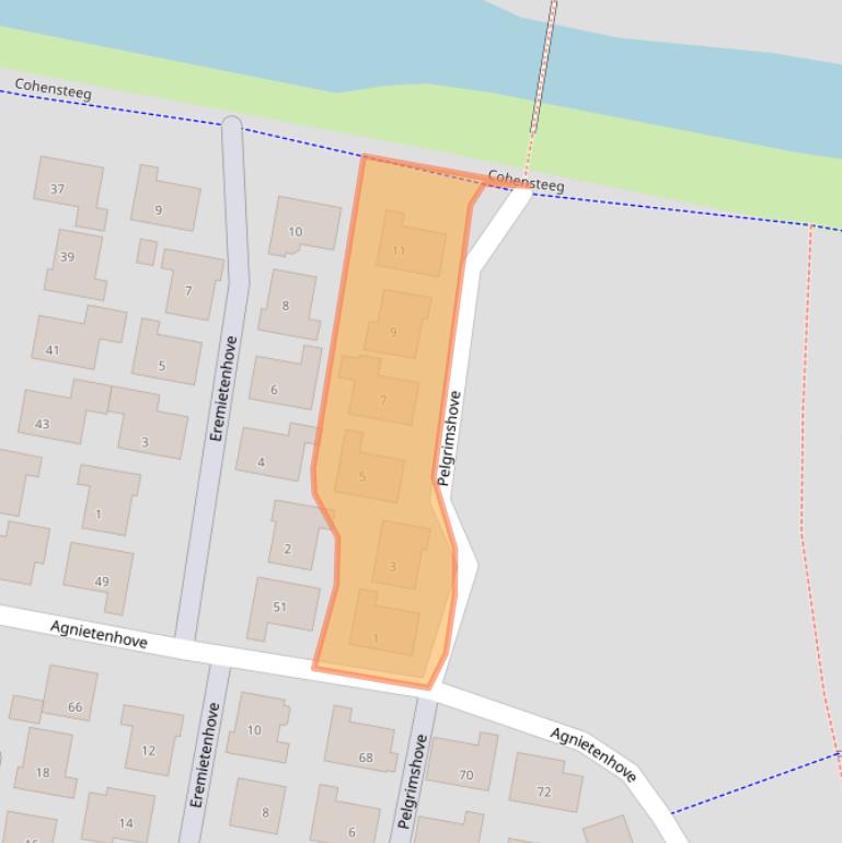 Kaart van postcodegebied 3834XM.