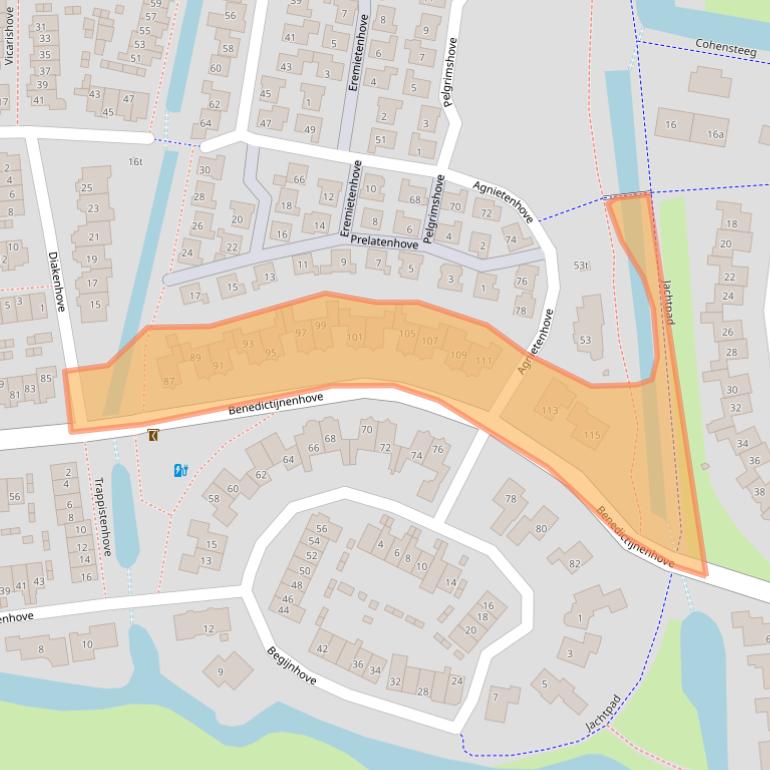Kaart van postcodegebied 3834ZD.