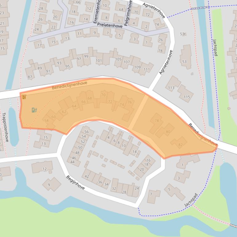 Kaart van postcodegebied 3834ZH.