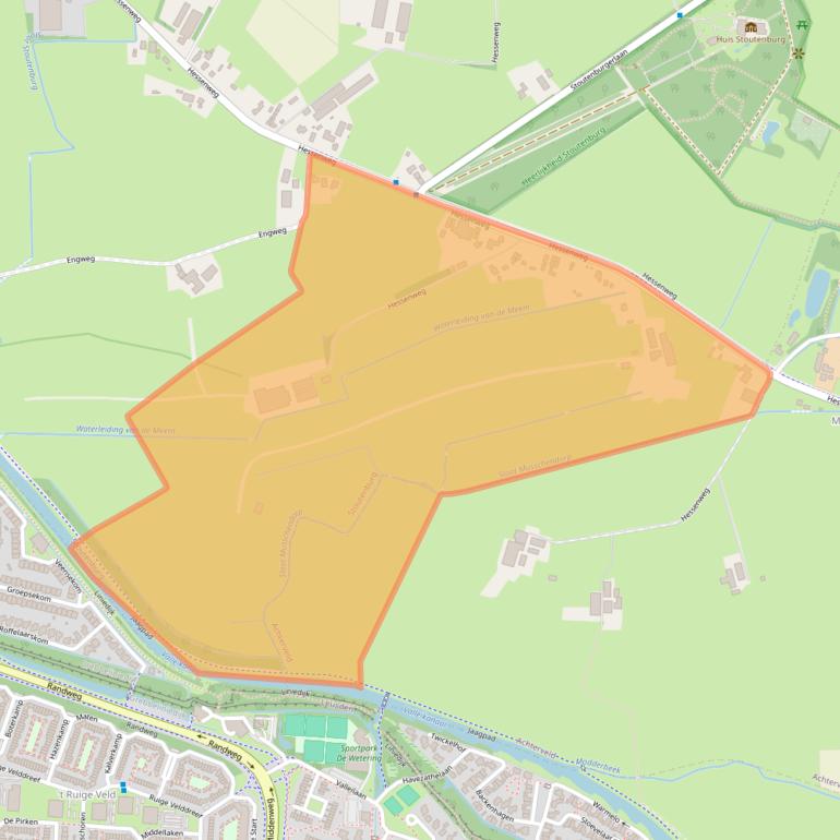 Kaart van postcodegebied 3835PL.