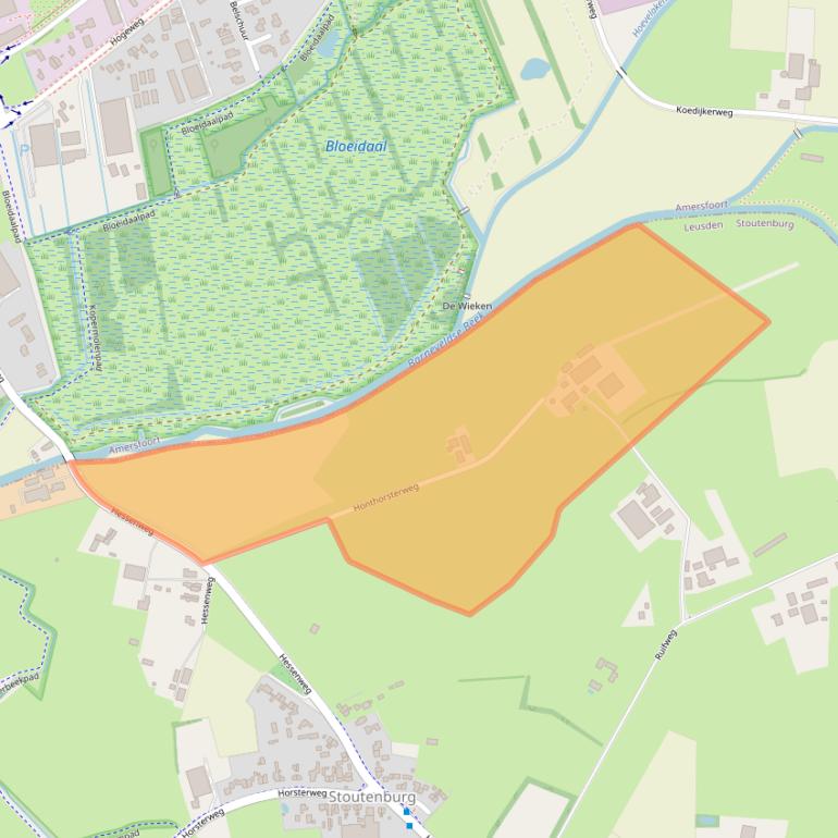 Kaart van postcodegebied 3835PP.