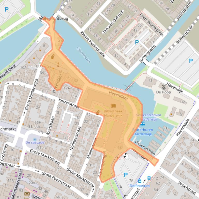 Kaart van postcodegebied 3841AA.