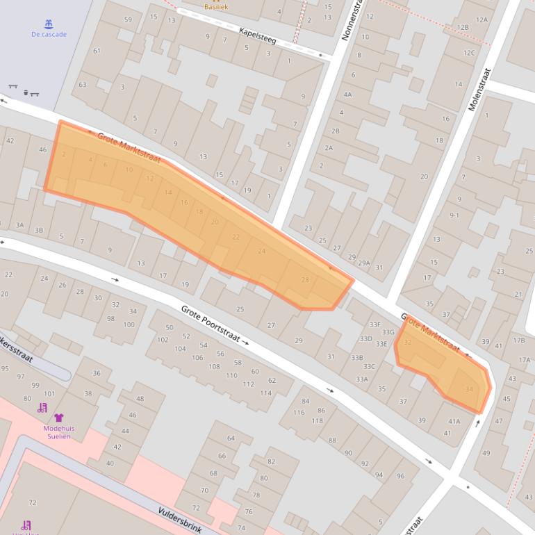 Kaart van postcodegebied 3841AJ.