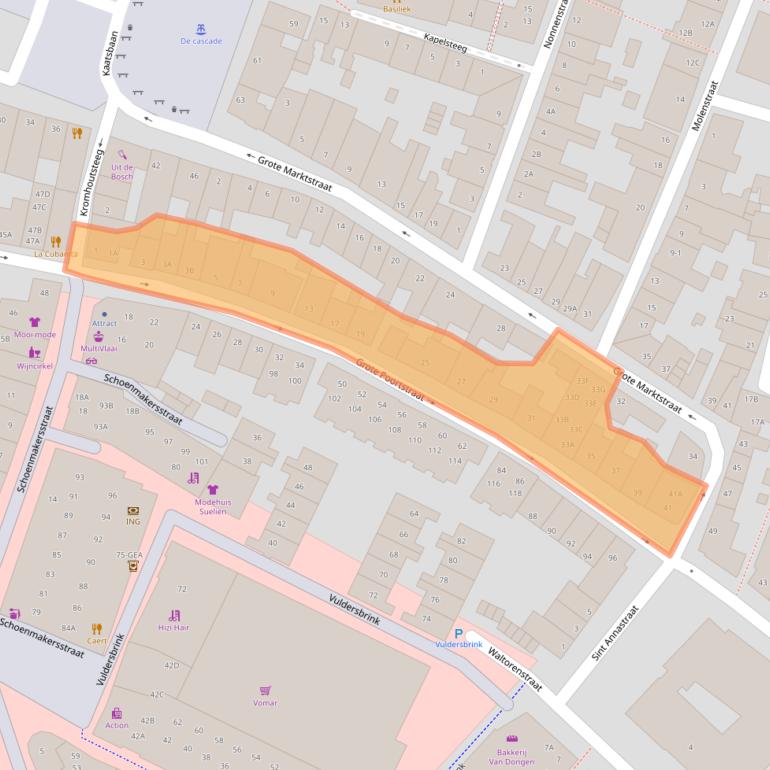 Kaart van postcodegebied 3841AK.