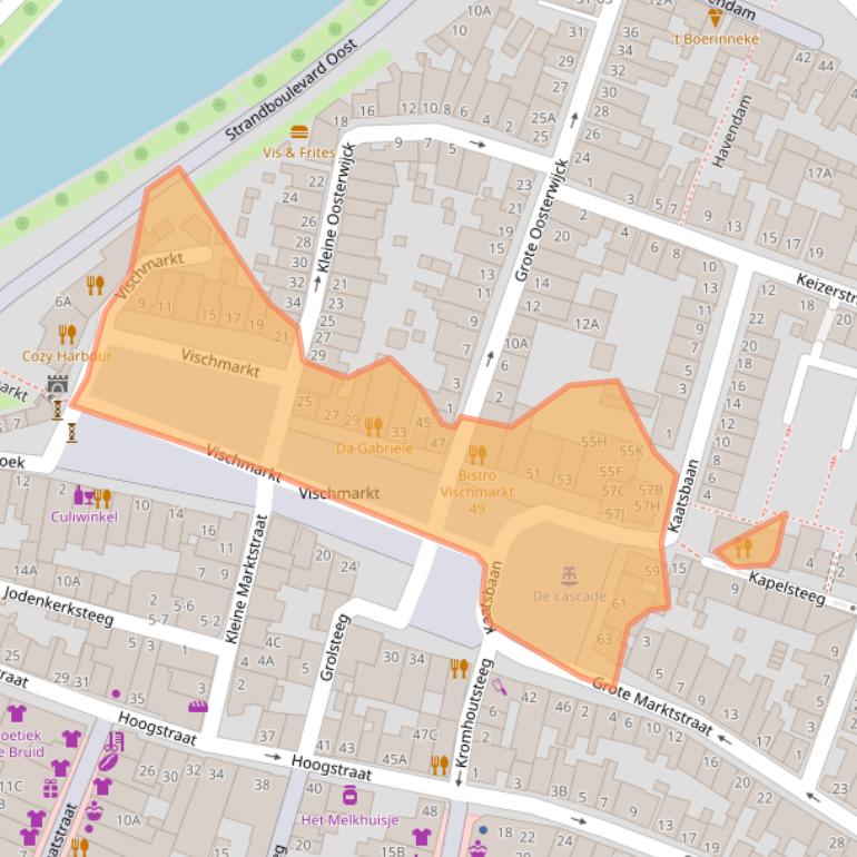 Kaart van postcodegebied 3841BE.