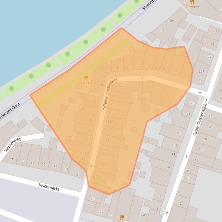 Kaart van postcodegebied 3841BL.