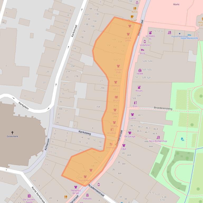 Kaart van postcodegebied 3841CB.