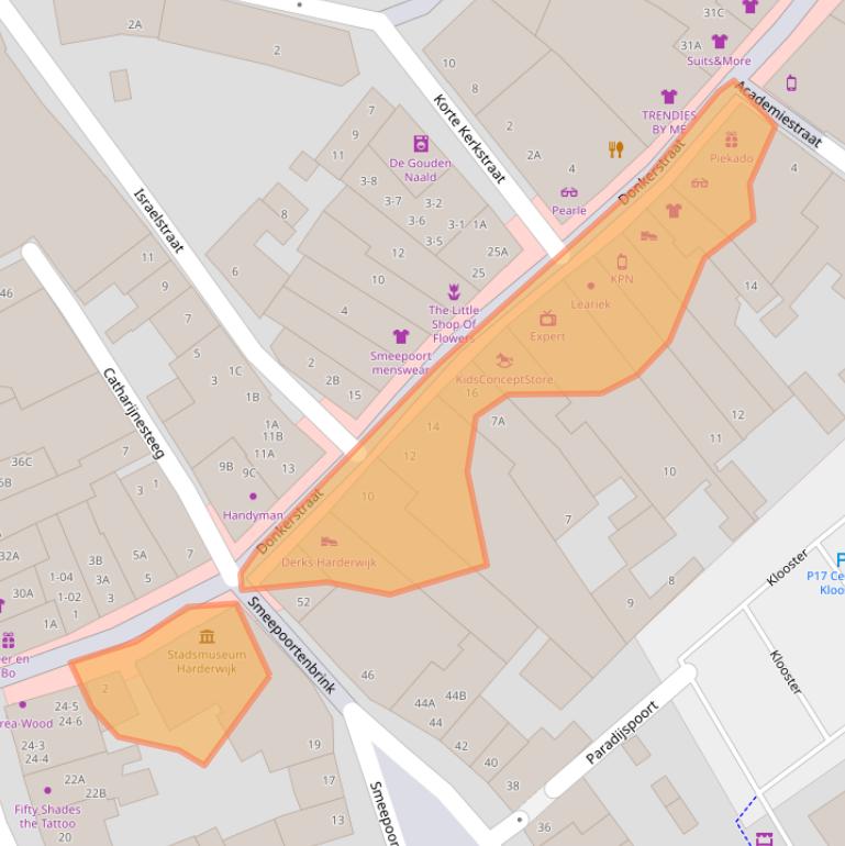 Kaart van postcodegebied 3841CC.