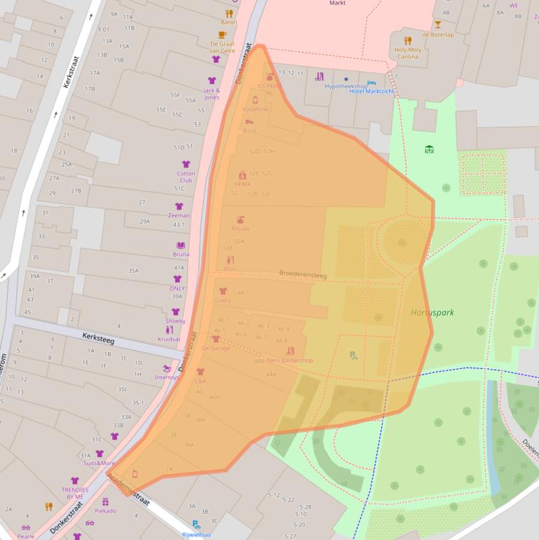 Kaart van postcodegebied 3841CD.
