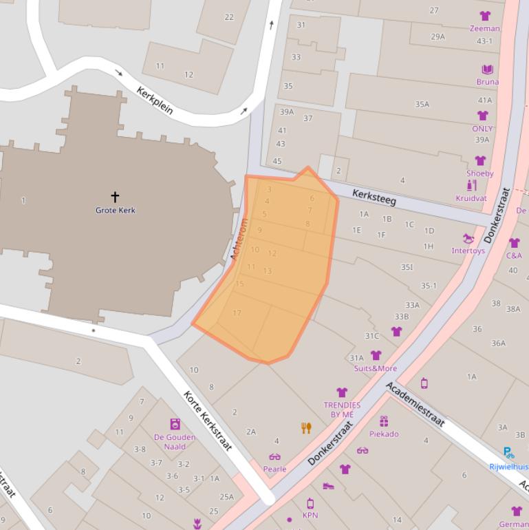 Kaart van postcodegebied 3841CJ.