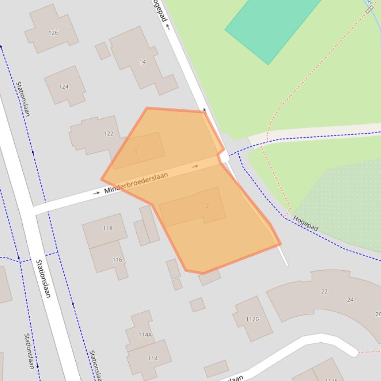 Kaart van postcodegebied 3841DK.