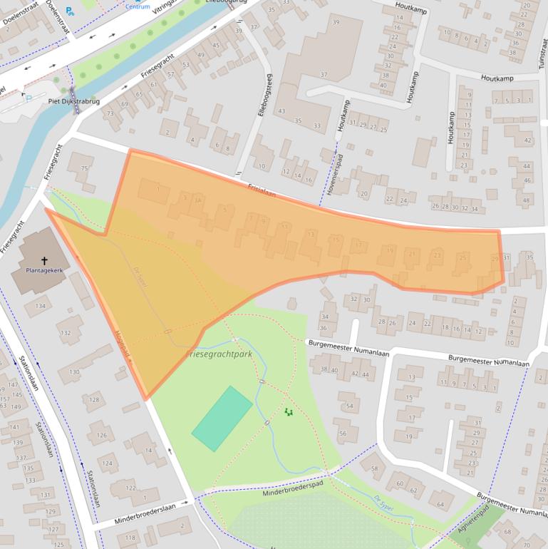 Kaart van postcodegebied 3841DM.