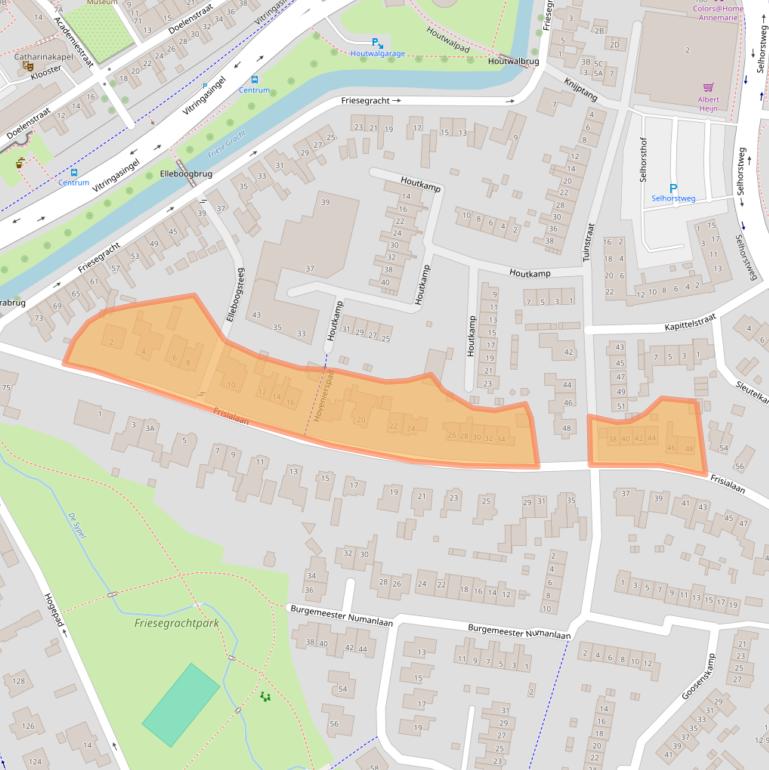 Kaart van postcodegebied 3841DP.