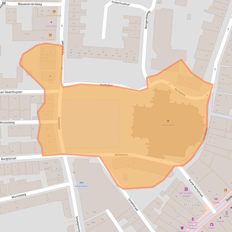 Kaart van postcodegebied 3841EC.
