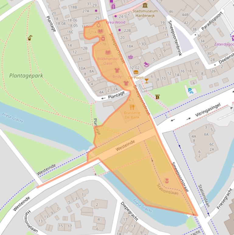 Kaart van postcodegebied 3841EG.