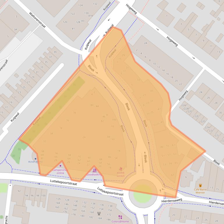 Kaart van postcodegebied 3841GC.