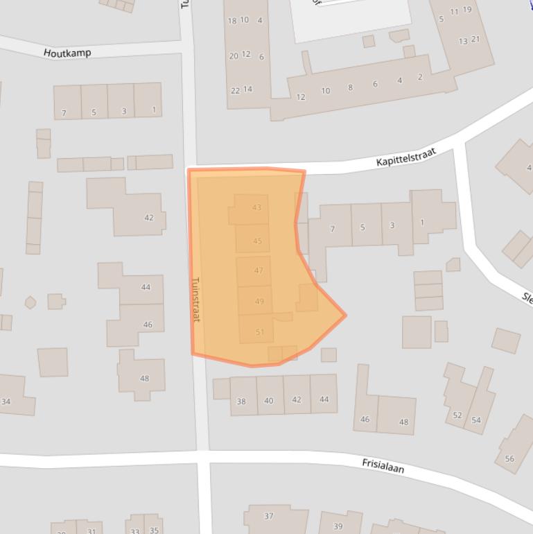 Kaart van postcodegebied 3841GS.